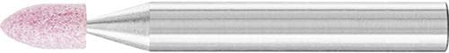 Piatră de șlefuit formă proiectil, corindon nobil AR duritate O, coadă 6 mm, 5x10 mm, granulație 60, PFERD