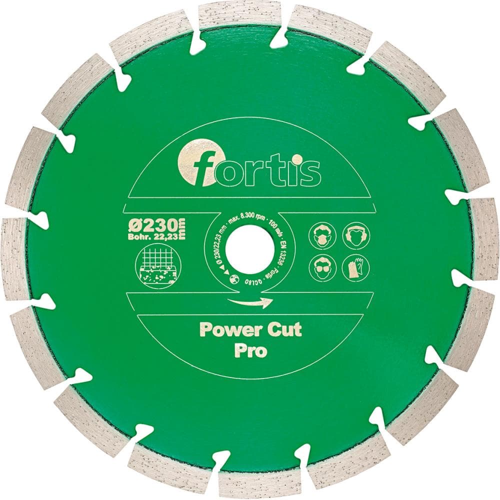 Disc diamantat de debitare pentru beton armat și granit, 115 mm, FORTIS