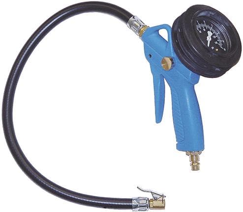 Pistol de aer cu manometru Pneulight, 0-10 bari, furtun cu mufă de conectare, EWO