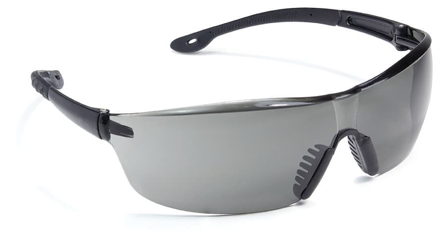Ochelari de protecție anti-zgâriere și anti-ceață, lentilă curbată gri fumurie, EN 166, protecție UV, Coverguard