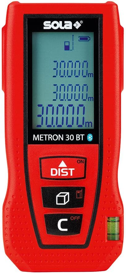 Distanțometru laser METRON 30 BT, cu accesorii incluse, Sola