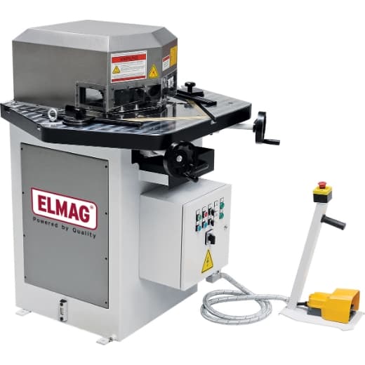 Mașină de decupat colțuri hidraulică EKN 6V, max 6 mm, 400V, 4000W, 81455, ELMAG