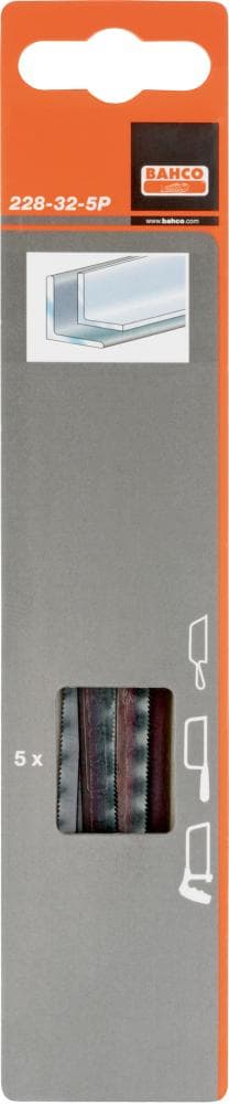 Pânză de schimb 150 mm, 32 dinți pe inch, 5 bucăți, pentru ferăstrău Junior, 228-32-5P, BAHCO