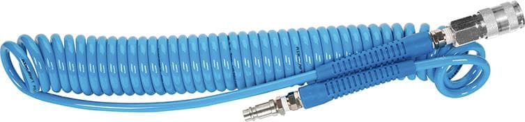 Furtun spiralat PRO 5x8 mm, 6 m, racord pivotant, AIRCRAFT