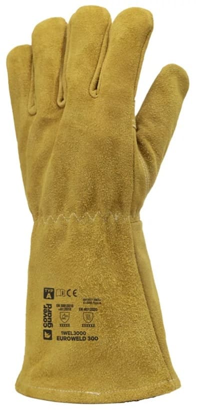 Mănuși de protecție pentru sudori EUROWELD 300 GOLD, mărimea 10, piele de vacă, COVERGUARD