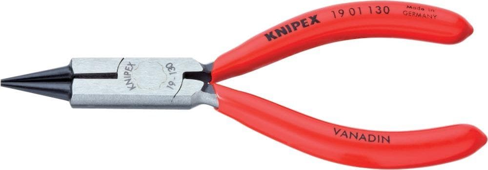 Clește cu bacuri rotunde cu tăiș, 130 mm, pentru îndoit bijuterii, 19 01 130, KNIPEX