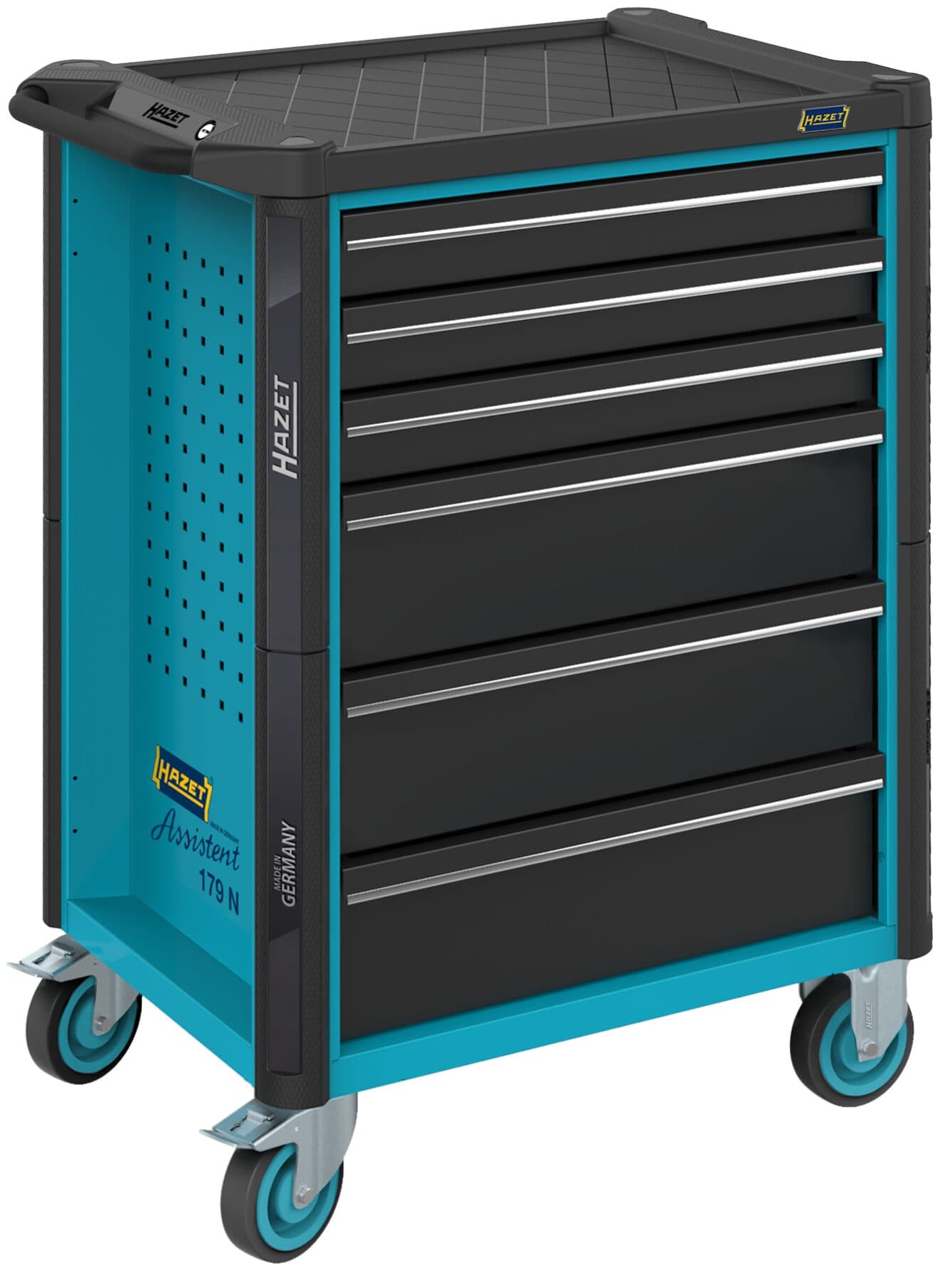 Dulap de scule mobil, 785x518x1020 mm, 6 sertare, Hazet