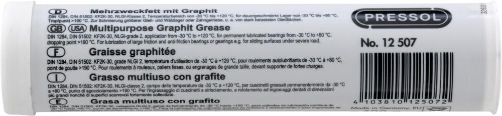 Cartuș de grăsime multifuncțională 400 ml cu grafit, PRESSOL