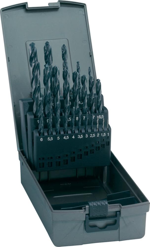 Set burghie HSS 1.0-5.9mm, pas 0.1mm, DIN 338N, GUHRING