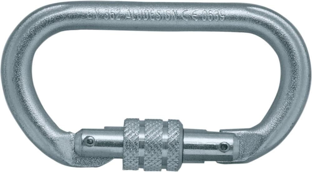 Carabinier oval cu blocare cu șurub, oțel, EN 362, 22 kN, Skylotec
