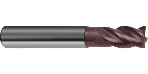 Freză Ratio RF 100 VA (3804), carbură monobloc, nanoA, DIN 6527K, tip N, 4 tăișuri, GÜHRING