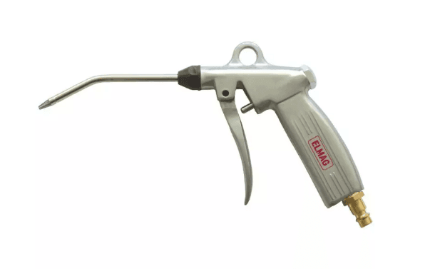 Pistol de suflat cu aer comprimat ELOX cu duză SAFETY STAR, tijă îndoită 120 mm, complet cu racord, max 10 bar, 32245, ELMAG