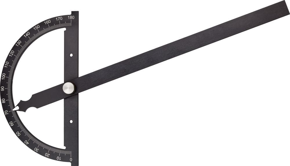Raportor cu scală, Ø 80mm, braț 120mm, FORTIS