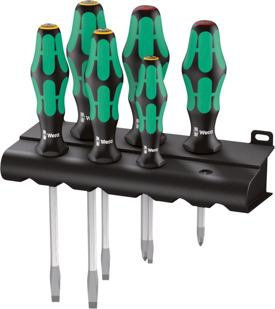 Set 6 șurubelnițe pentru șuruburi drepte și PZ, 05007681001, Wera