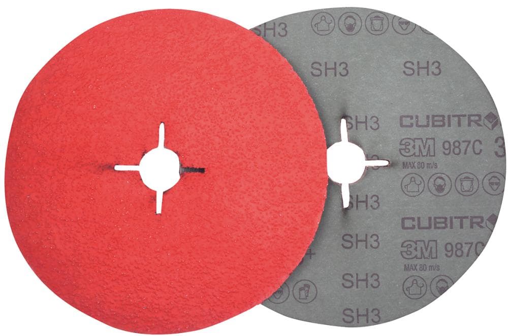 Disc abraziv din fibră Cubitron II 987C 115 mm P080+, 3M