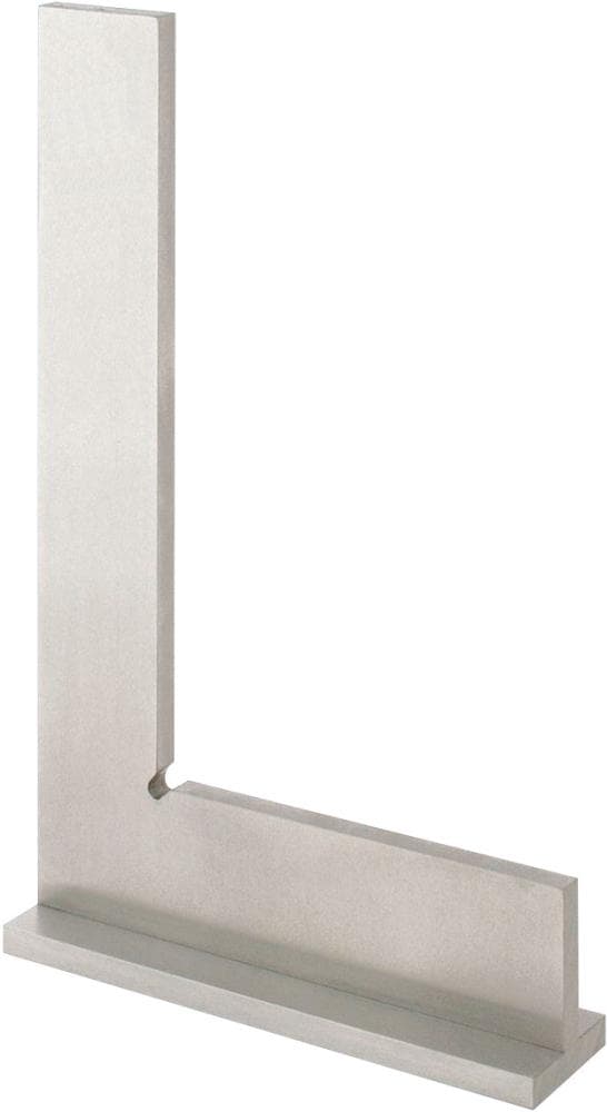 Echer de atelier, conform DIN 875/II, cu talpă 75 x 50 mm, FORUM