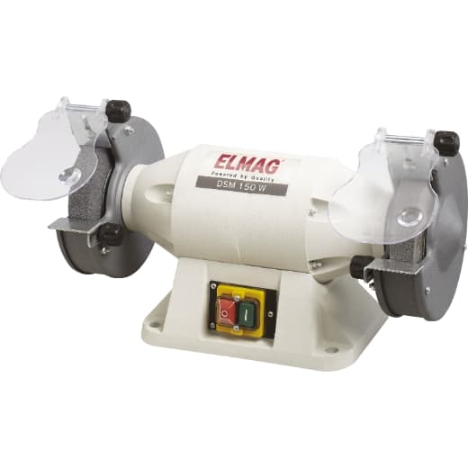 Polizor de banc dublu DSM 150 W cu piatră abrazivă 150 x 25 mm, 520 W, 230 V, 61050, ELMAG