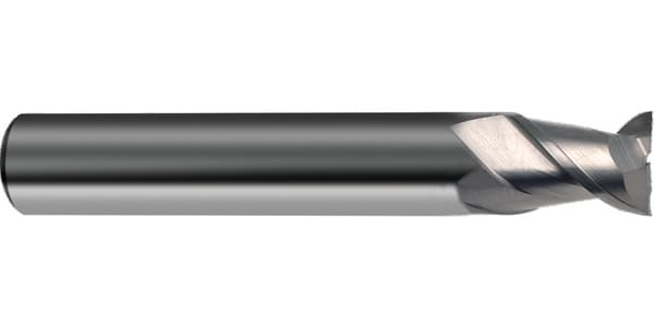 Freză cilindro-frontală pentru găuri alungite din aluminiu (3310), VHM, 2 tăișuri, DIN 6527K, coadă cilindrică netedă HA, Ø 3–20 mm, GÜHRING