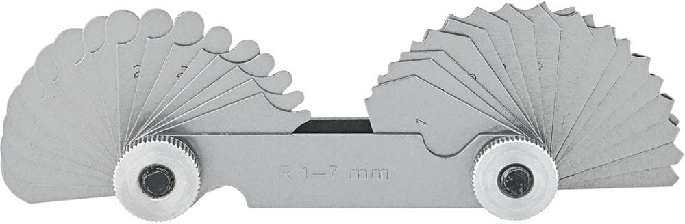 Lere pentru raze, 17 lamele, raza 1.0-7.0 mm, FORUM