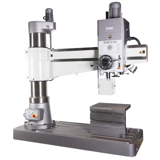 Mașină de găurit, alezat și filetat radială RSBM 4/50, capacitate 50 mm în oțel, MK4, 400 V, 3000 W, ELMAG