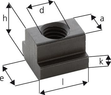 Piuliță pentru canale T, M6x8mm, DIN508, AMF