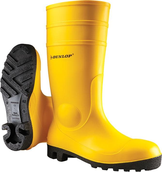 Cizme de protecție cu bombeu, Protomastor, S5 SRA, galbene, Dunlop
