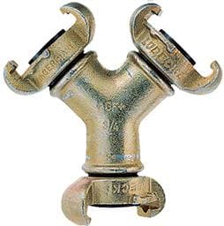 Piesă cu trei căi din fontă maleabilă, 3 x R 3/4" IG, LÜDECKE