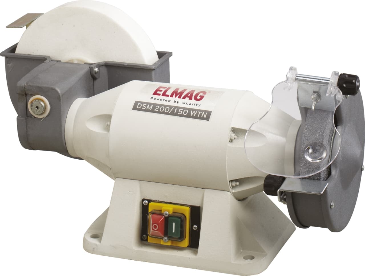 Polizor de banc DSM 200/150 WTN, piatră abrazivă 200/150x40/25 mm, 520W, 230V, ELMAG