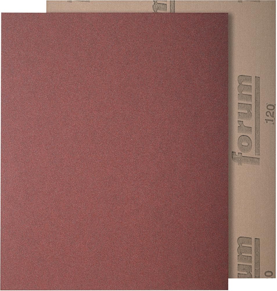 Coală abrazivă pe suport textil, maro, granulație 40, 230x280 mm, FORUM