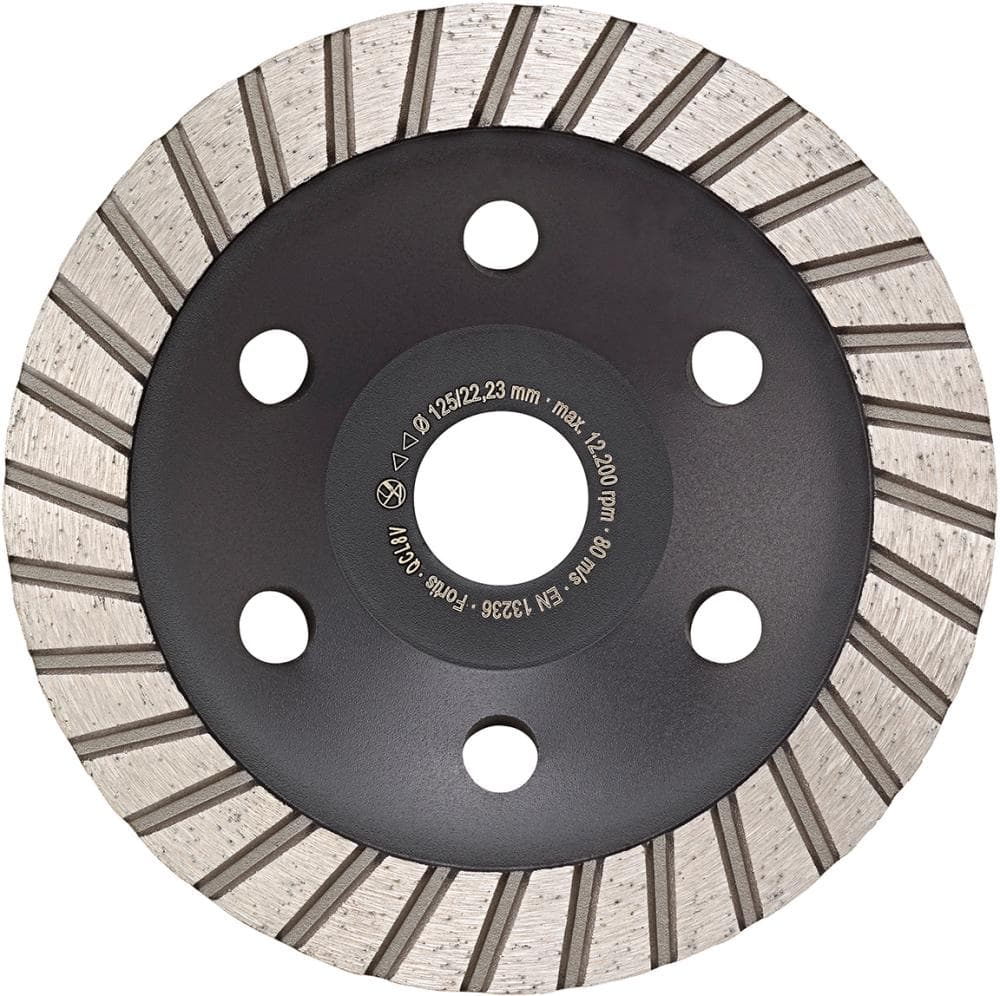 Disc de șlefuit diamantat Power Turbo, 125mm, FORTIS